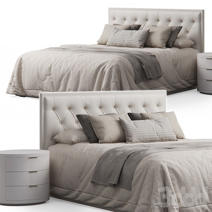 Alix Tufted Headboard Bed