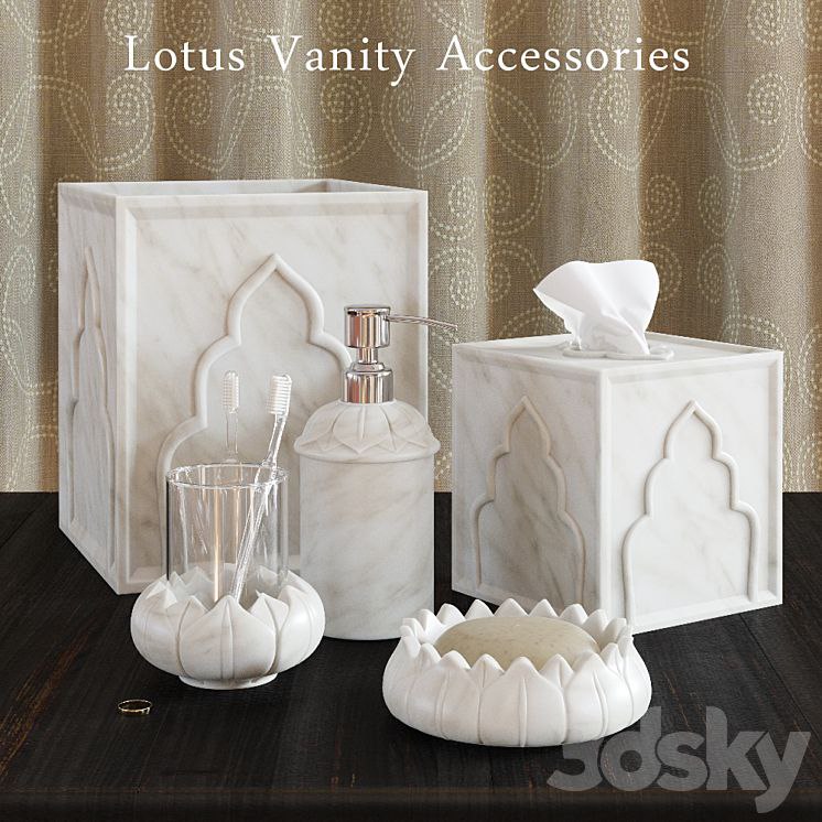 Bathroom Sets John Robshaw Lotus Vanity Accessories