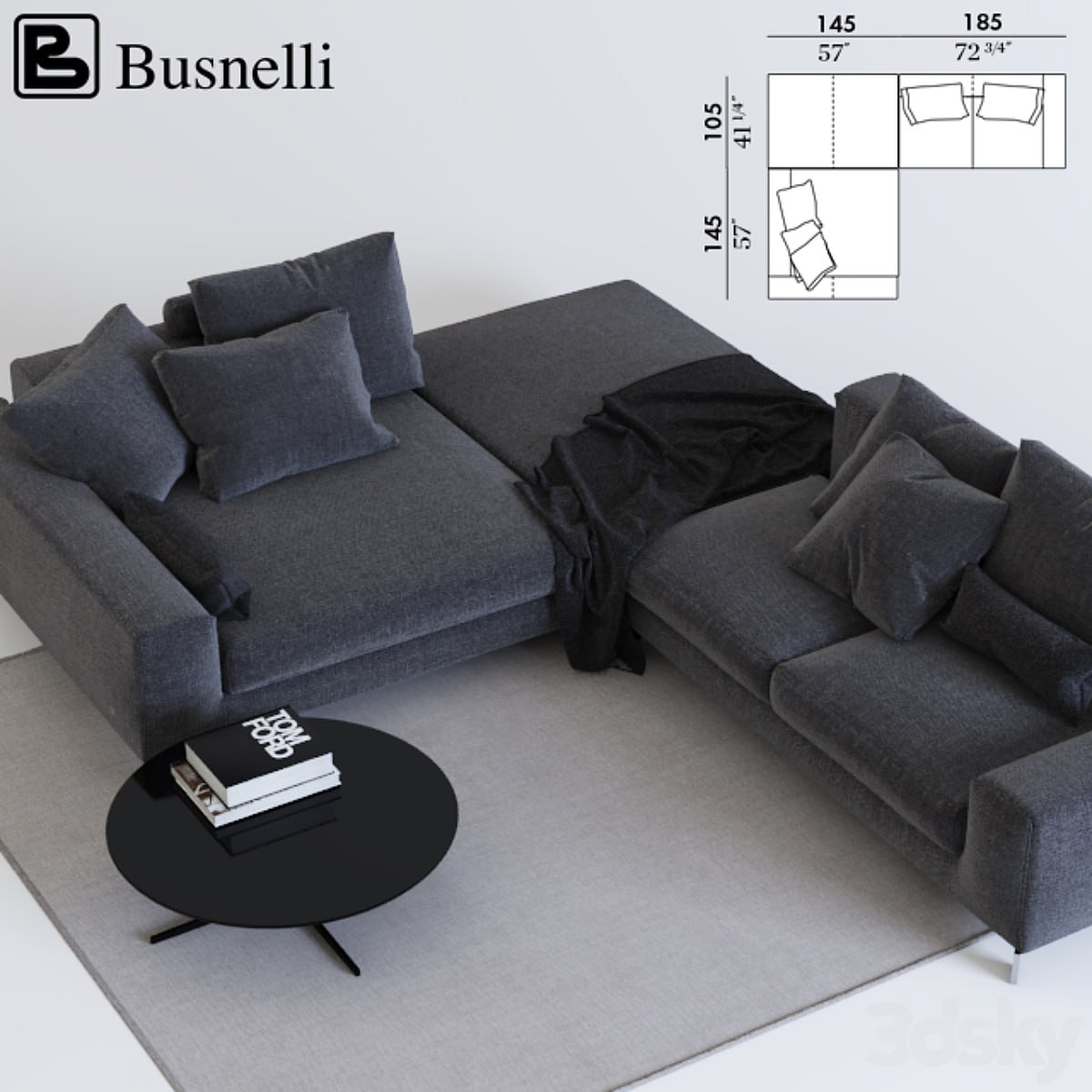 Busnelli take it easy + coffee table