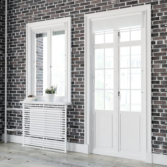 Windows in Scandinavian style