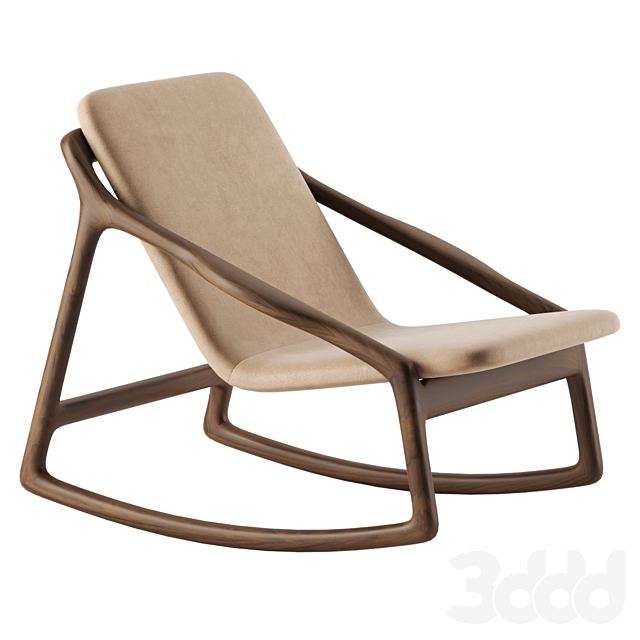 MARSHALL Rocking armchair by Woak