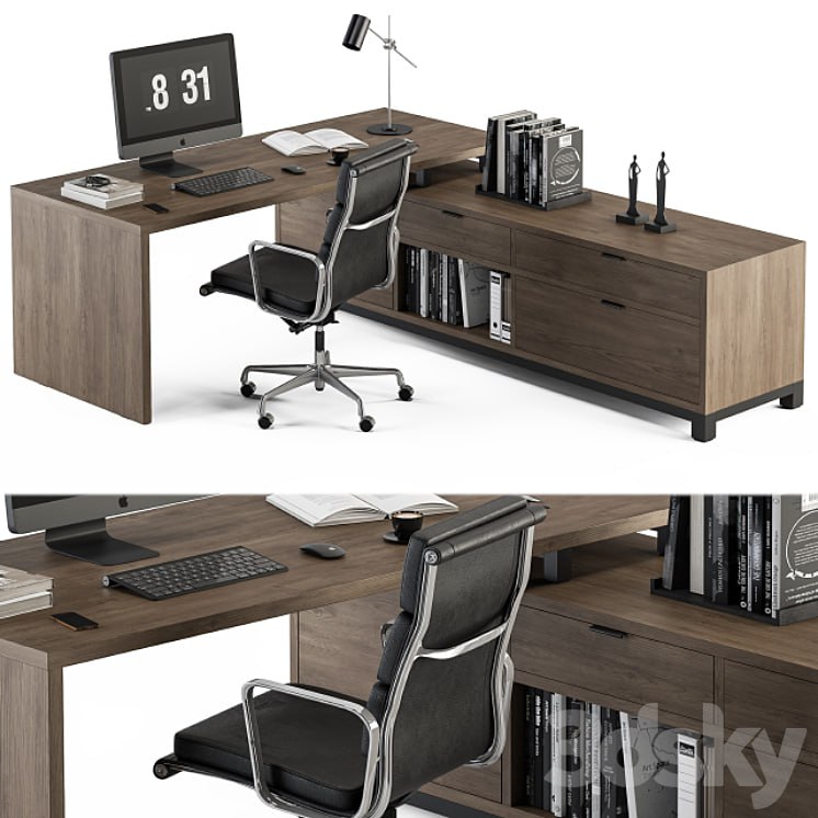 Office Furniture L Type Desk - Manager Set 30