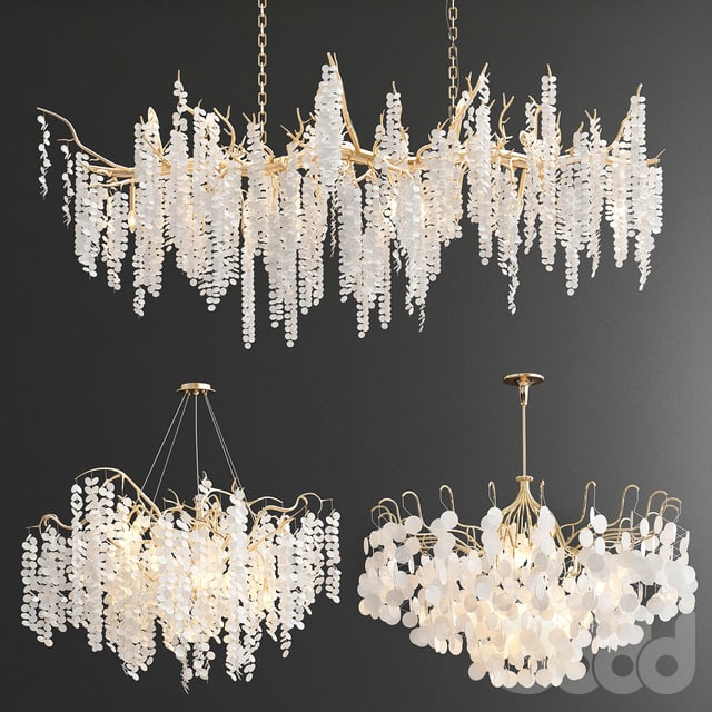 Shiro-Noda Coin Fairytree Chandelier - 3 type