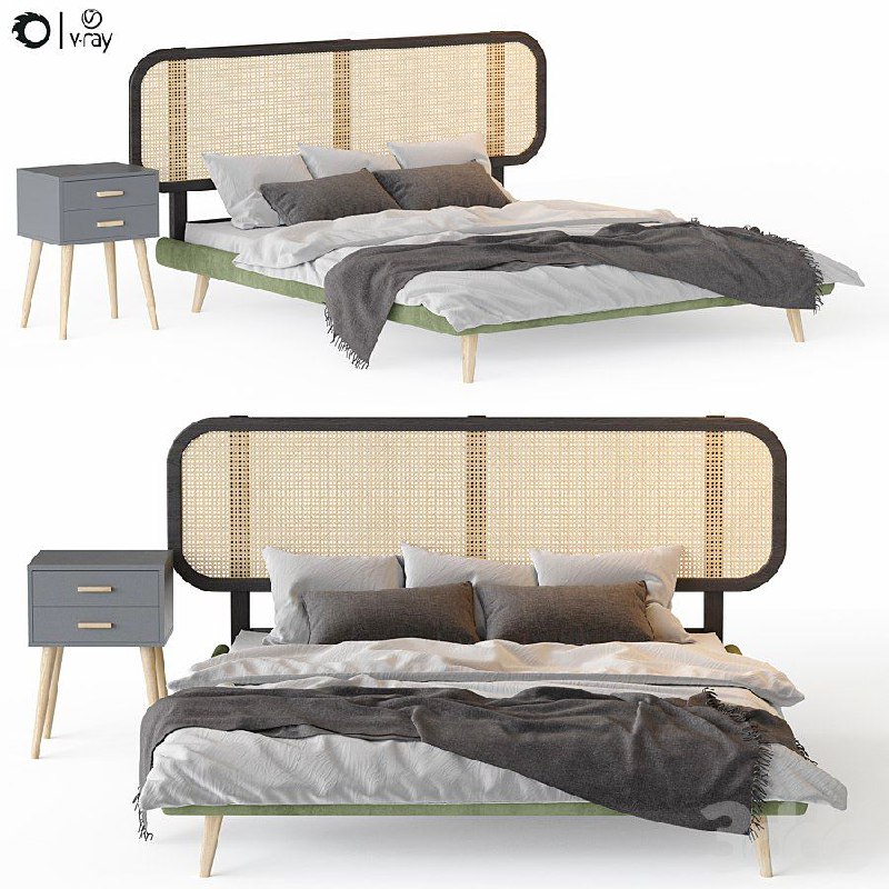 Bed Male table Evaine