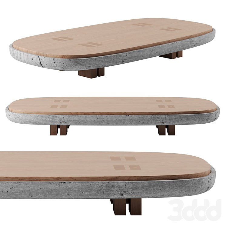 RIFT COFFEE TABLE STONE BY ANDY KERSTENS