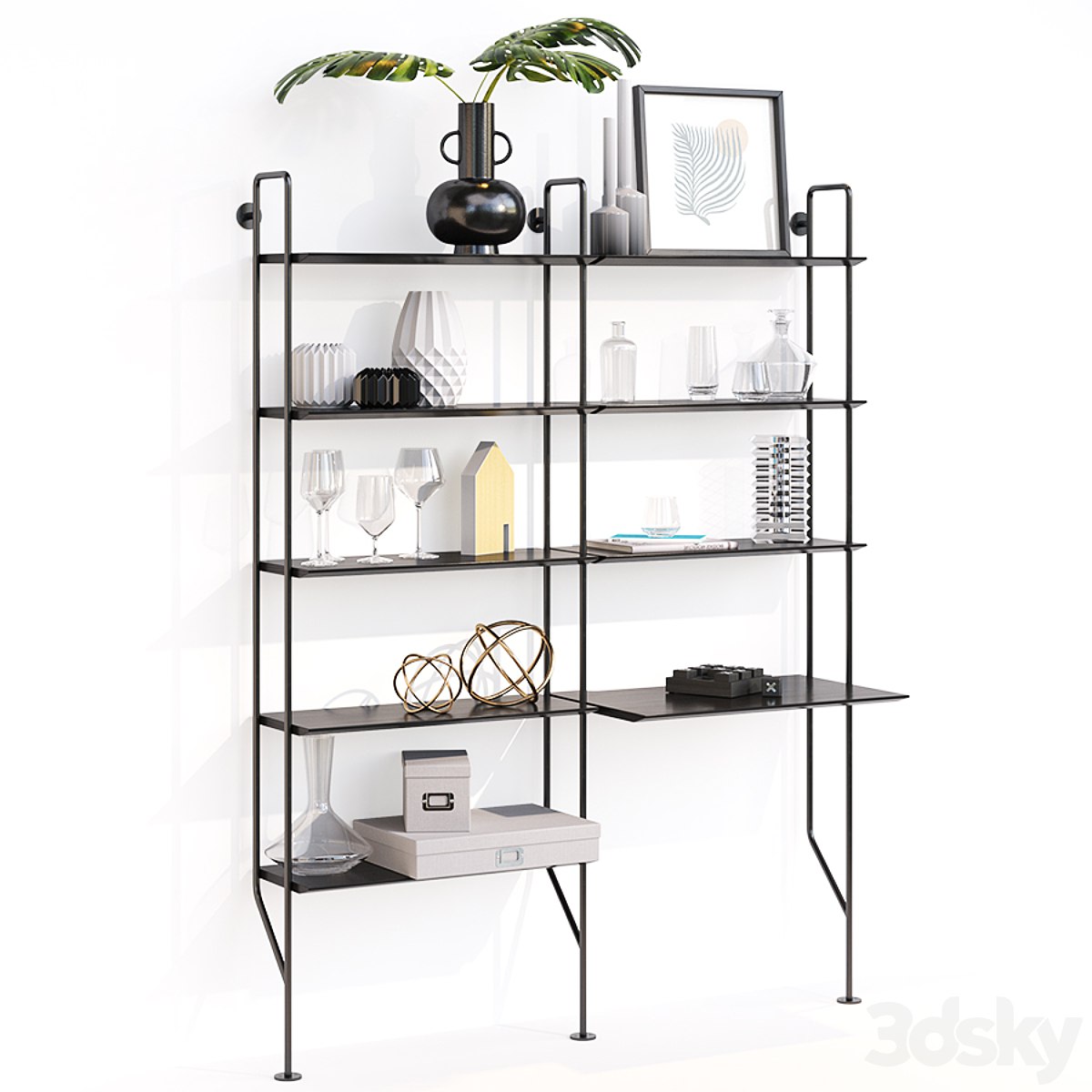 Blu Dot / Hitch Bookcase with Desk