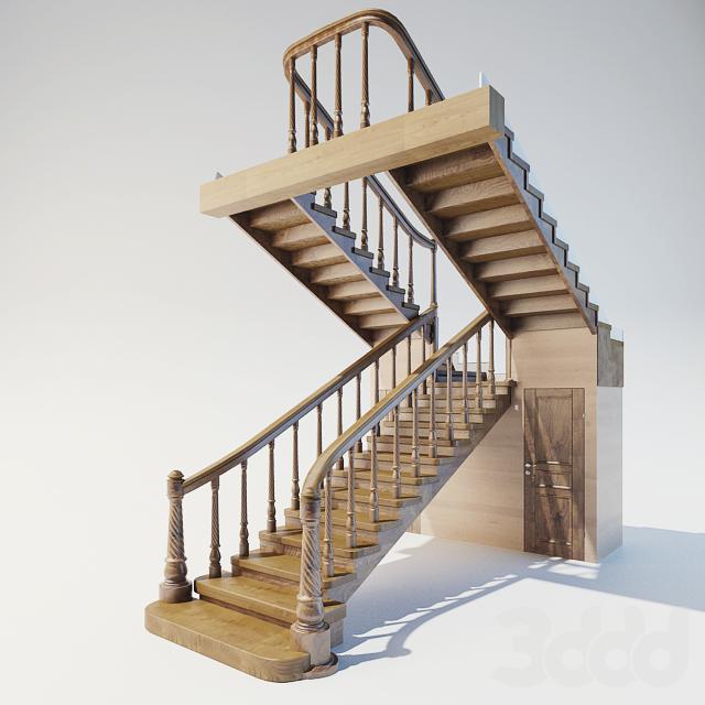 wooden staircase