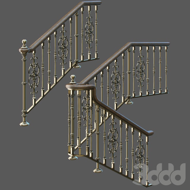 Classic stair railing