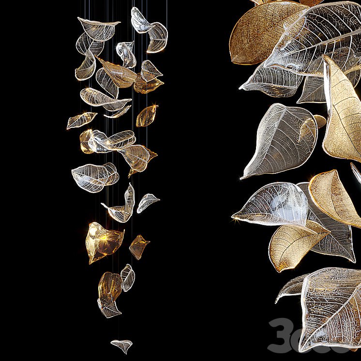 Chandelier Light Vargov - Frozen Leaves