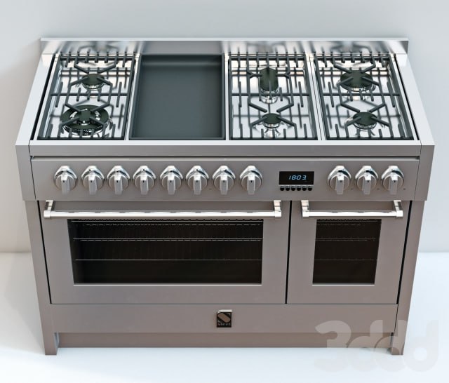 Gas cooker Steel Cuisine Genesi G12FF-6M