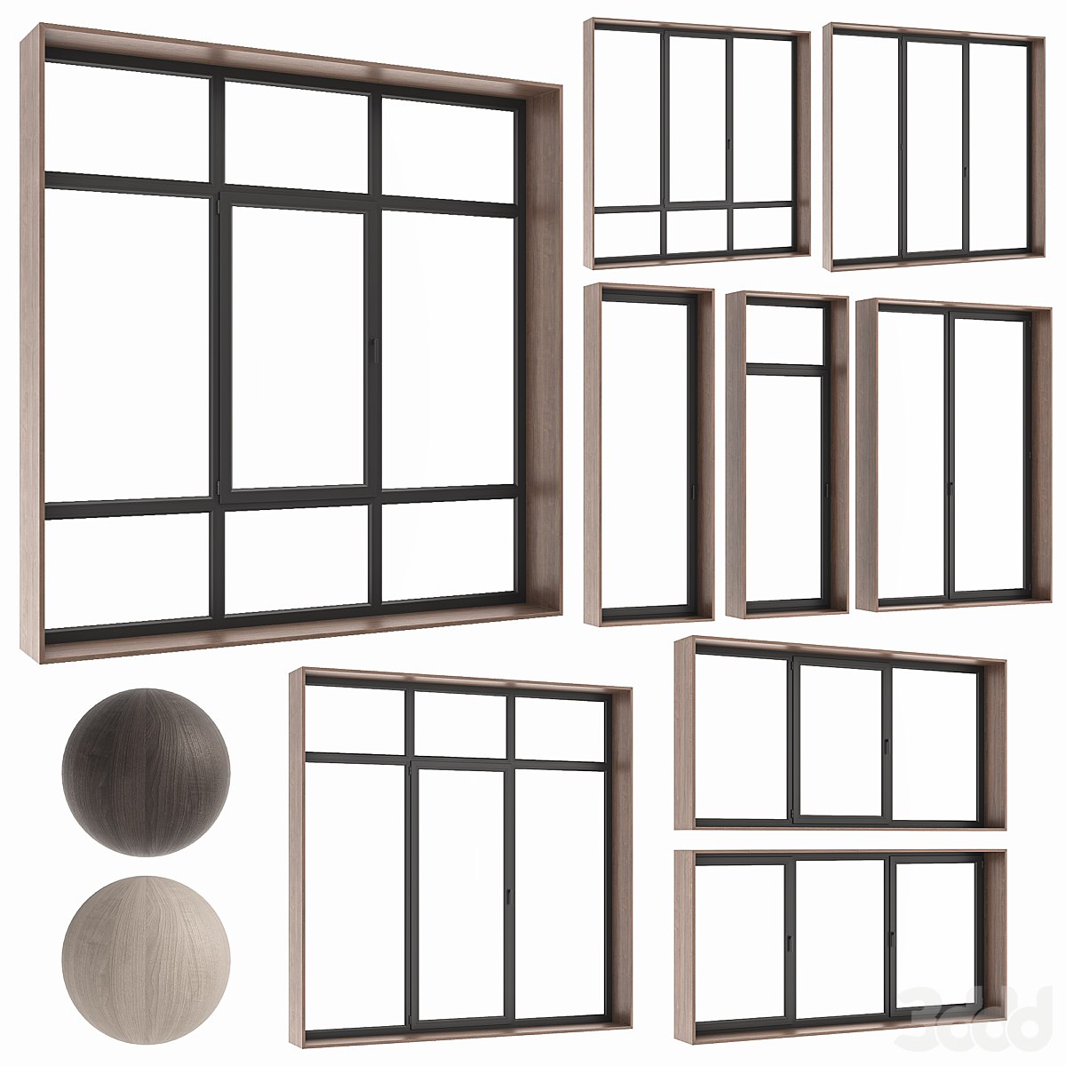 different windows