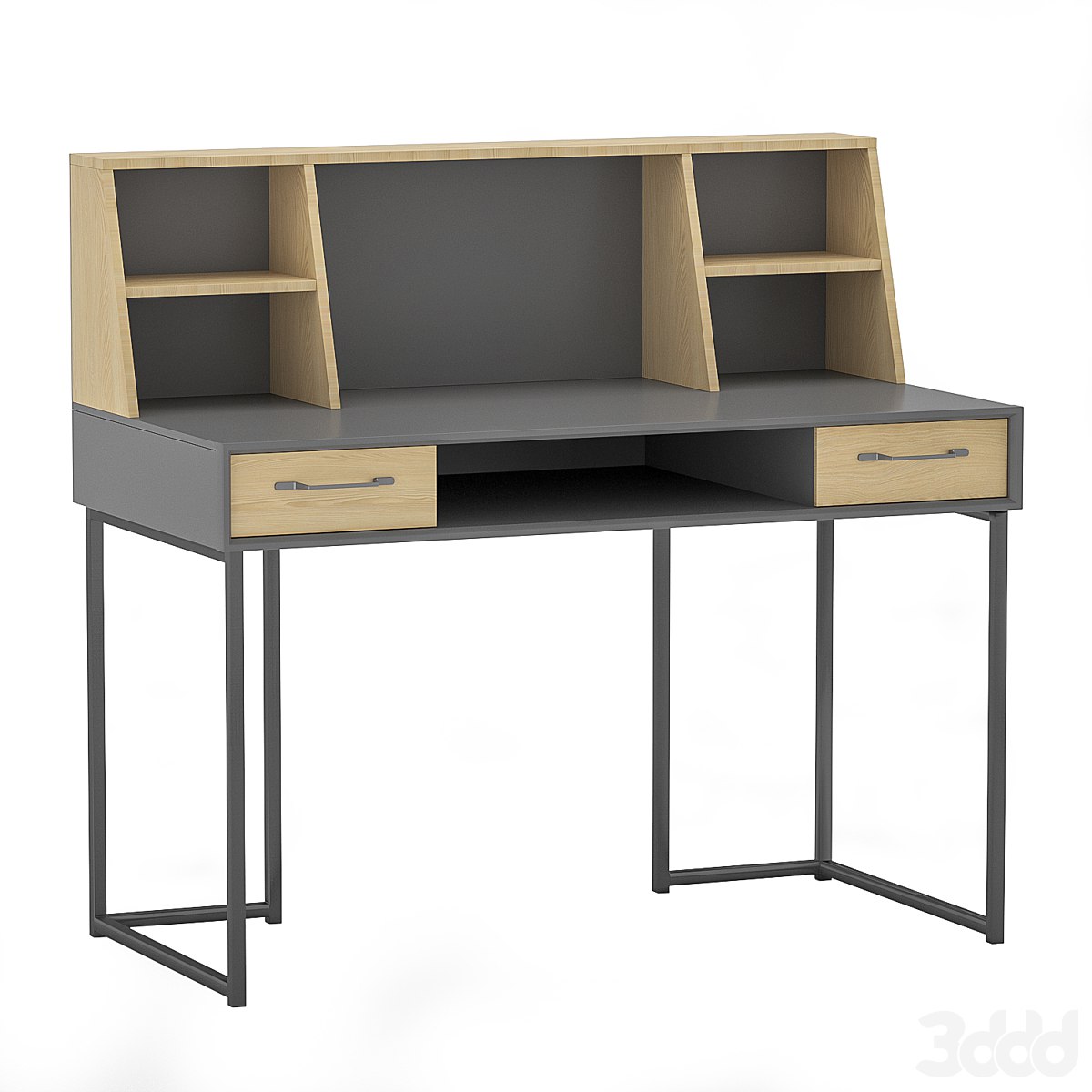 Table Quadro Onyx grey, Gladstone Oak