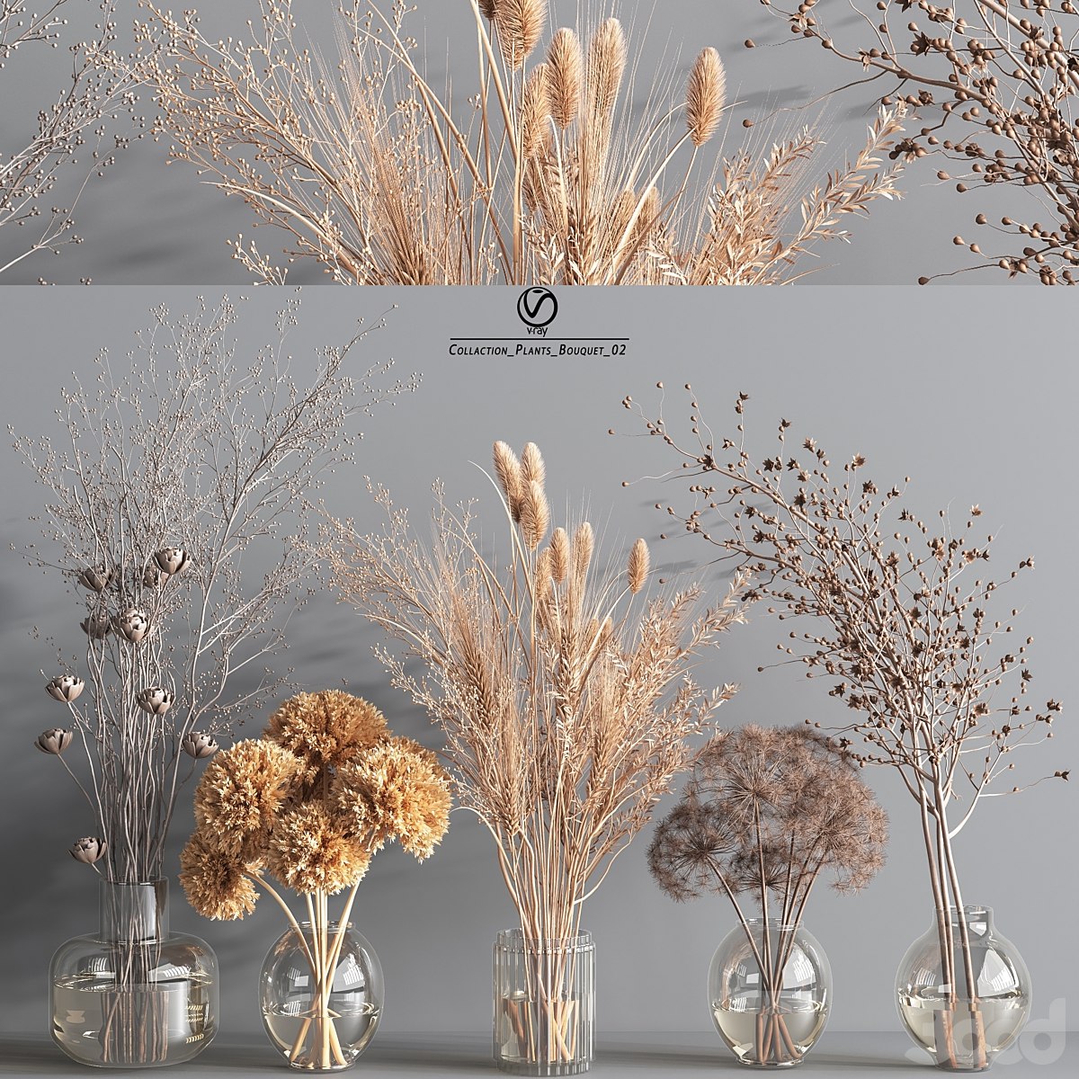 Collaction_Plants_Bouquet_2_vray
