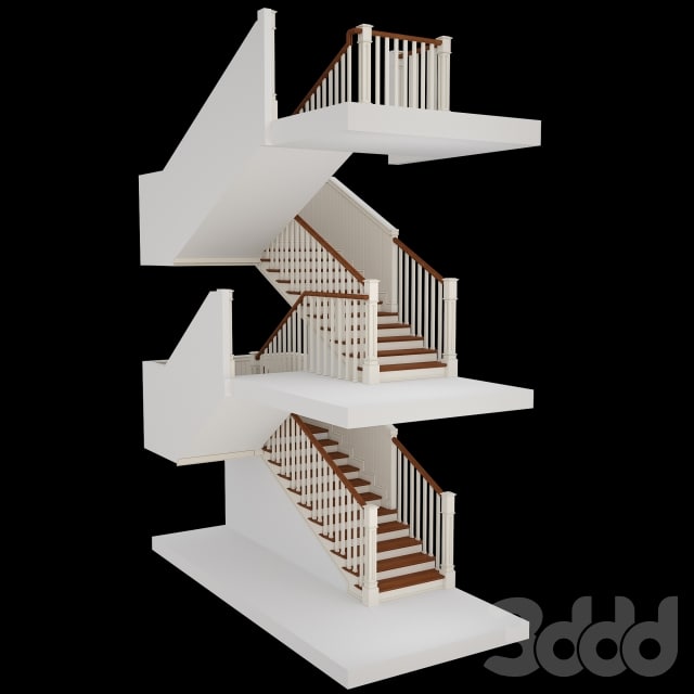 Staircase in colonial style