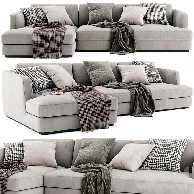Flexform Barret Chaise Longue Sofa