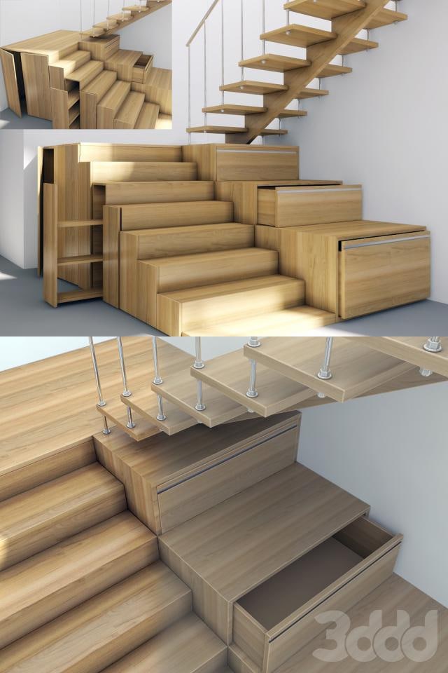 Staircase in minimalist style