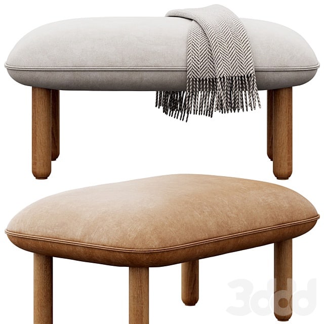 Brick QT Ottoman by Poppin