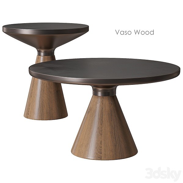 Vaso Wood Coffee table by Cosmo