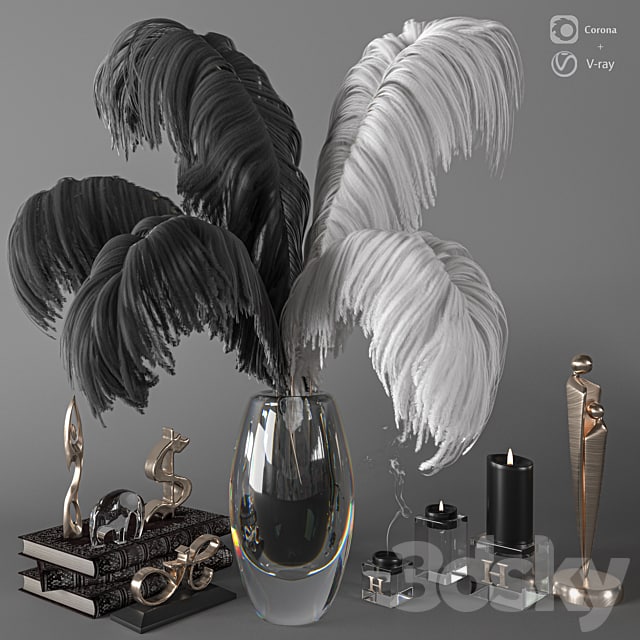 Feathers Decorative Set C