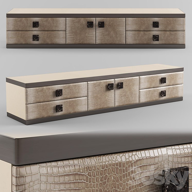 Longhi ASPEN Leather sideboard