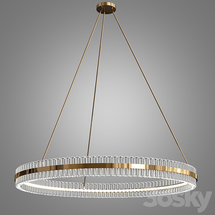 Kash Curve Baguette Chandelier