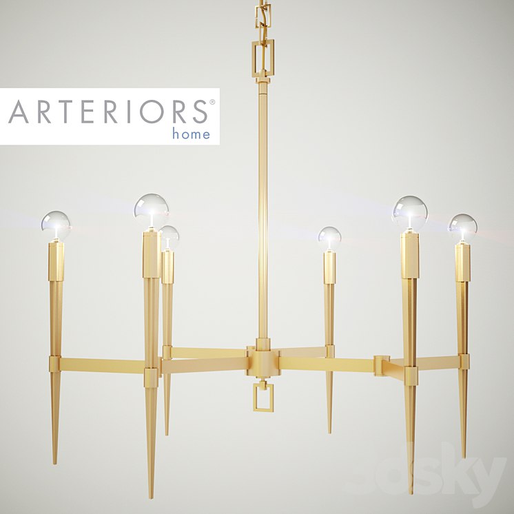 Auburn Antique Brass Chandelier from Arteriors