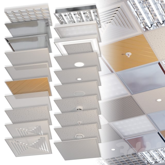 Set of elements for suspended ceiling Armstrong