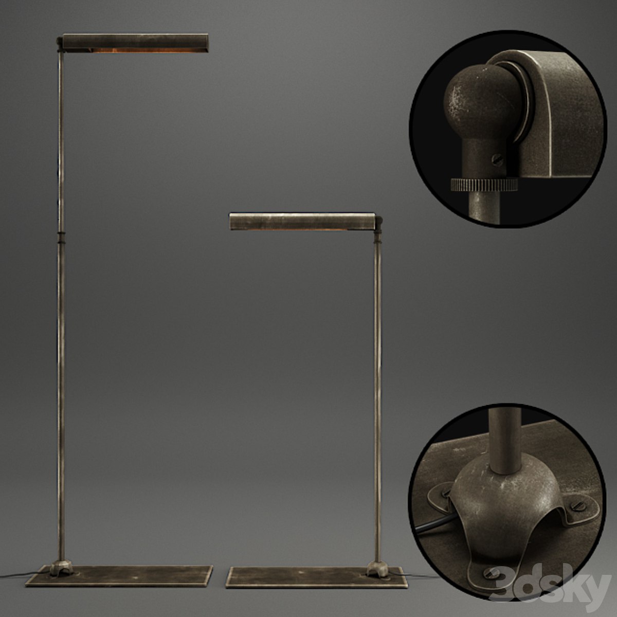 RH SLIMLINE TASK FLOOR LAMP