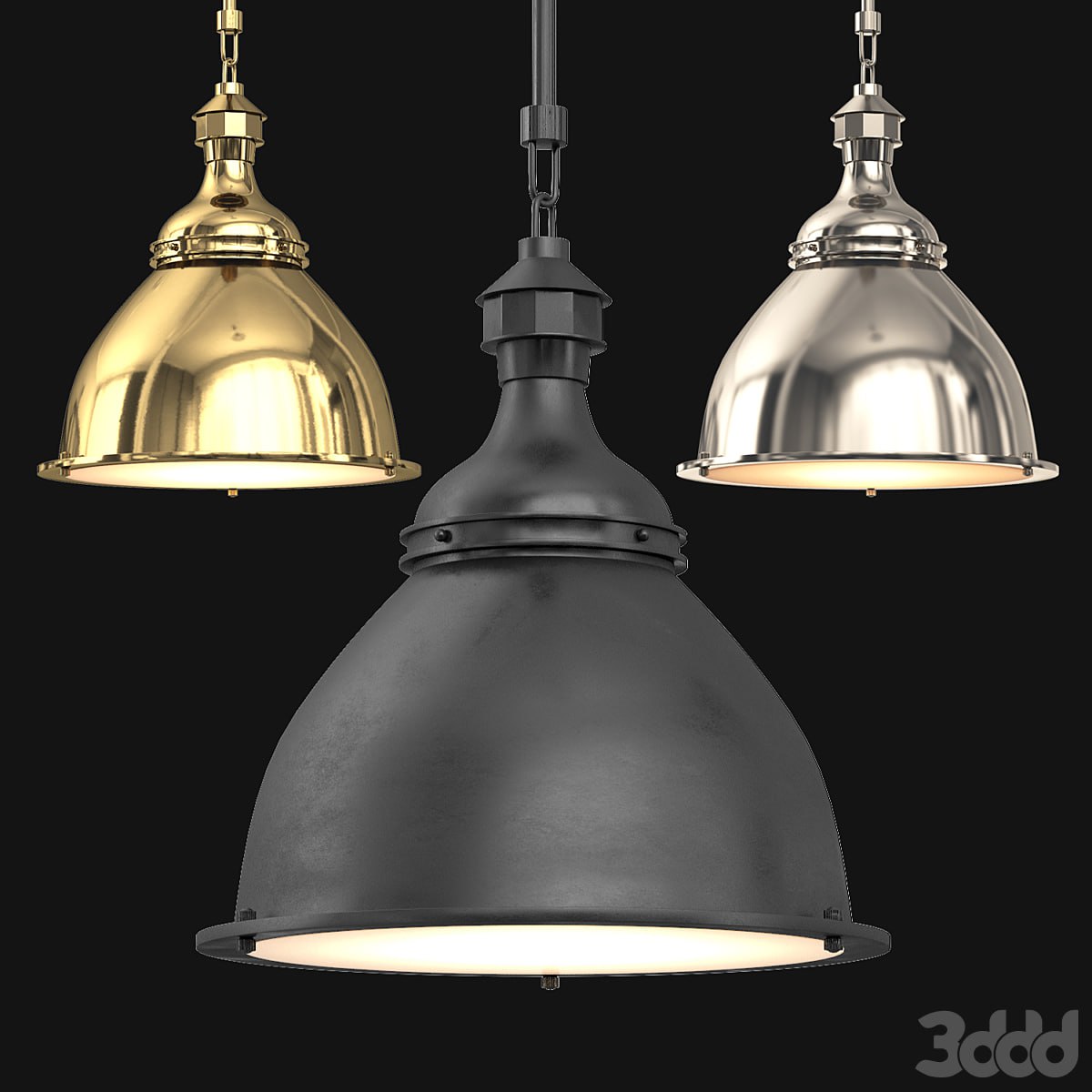 20TH C. ENGLISH CLOCHE PENDANT