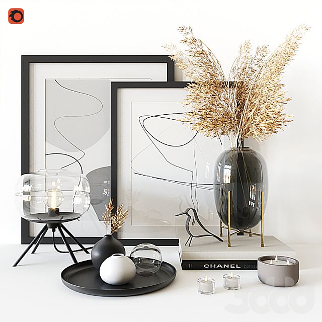 Decorative set housewolf 01