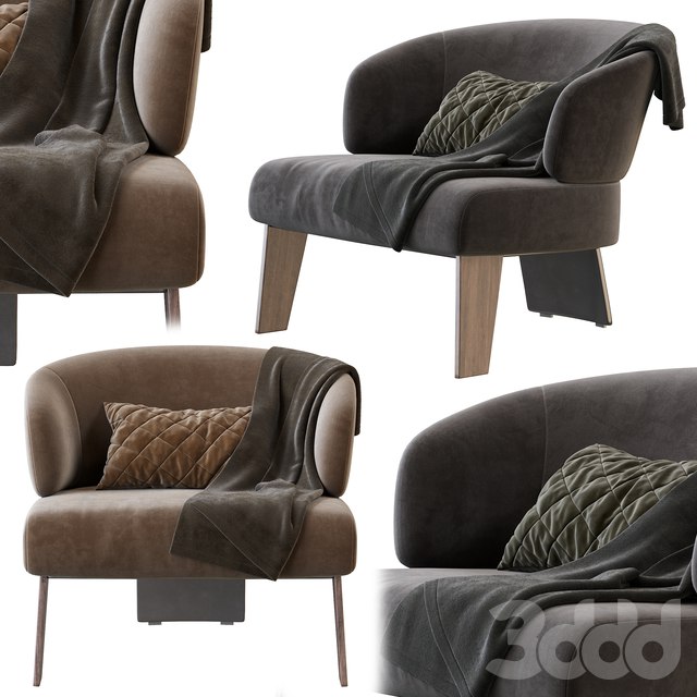 Reeves Large Armchair by Minotti