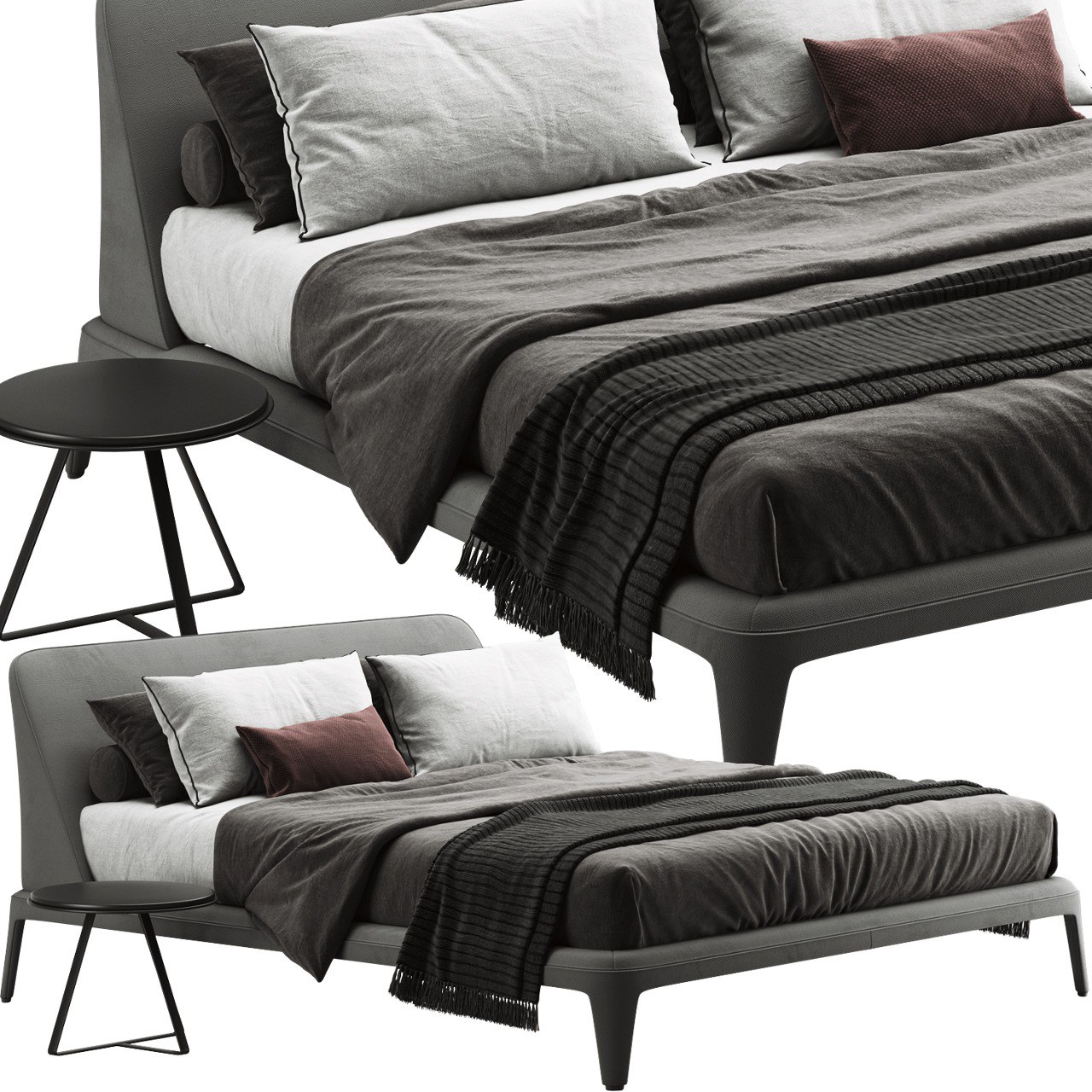Poliform kelly imbottito bed