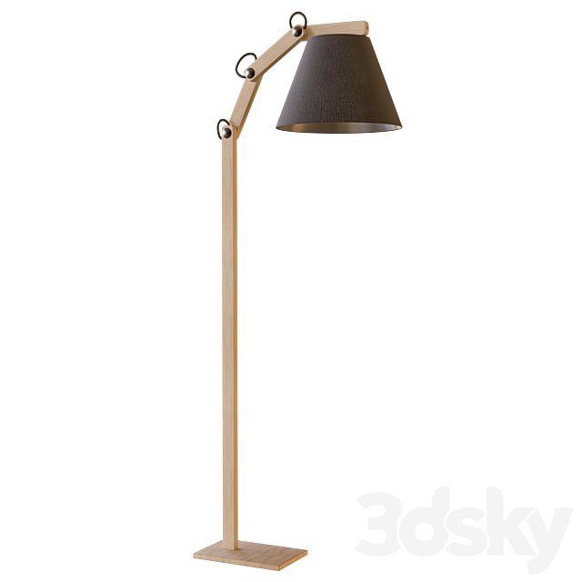 Floor lamp 22719 Joga Black Alfa