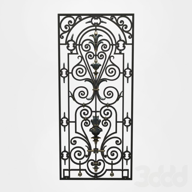 Wrought iron grille 22