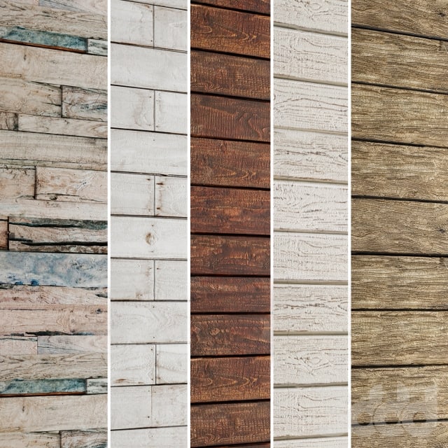 Collection of wood panels 5 pcs.