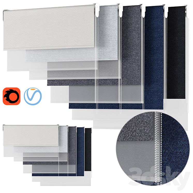 Roller Blind 100 Double Roller Sevilla dual backhausen Vita