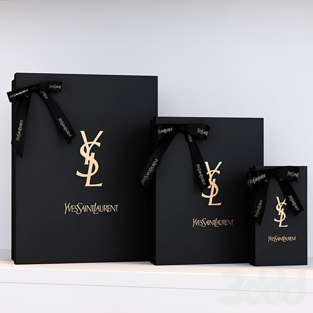 Boxes of Yves Saint Laurent