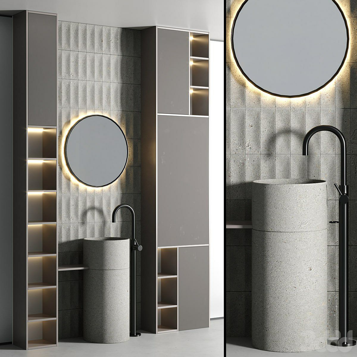 Bathroom furniture set 02