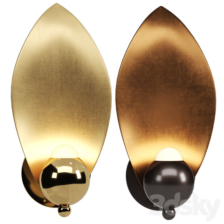 Sconce LAVRA Wall Lamp Gold / Mocha