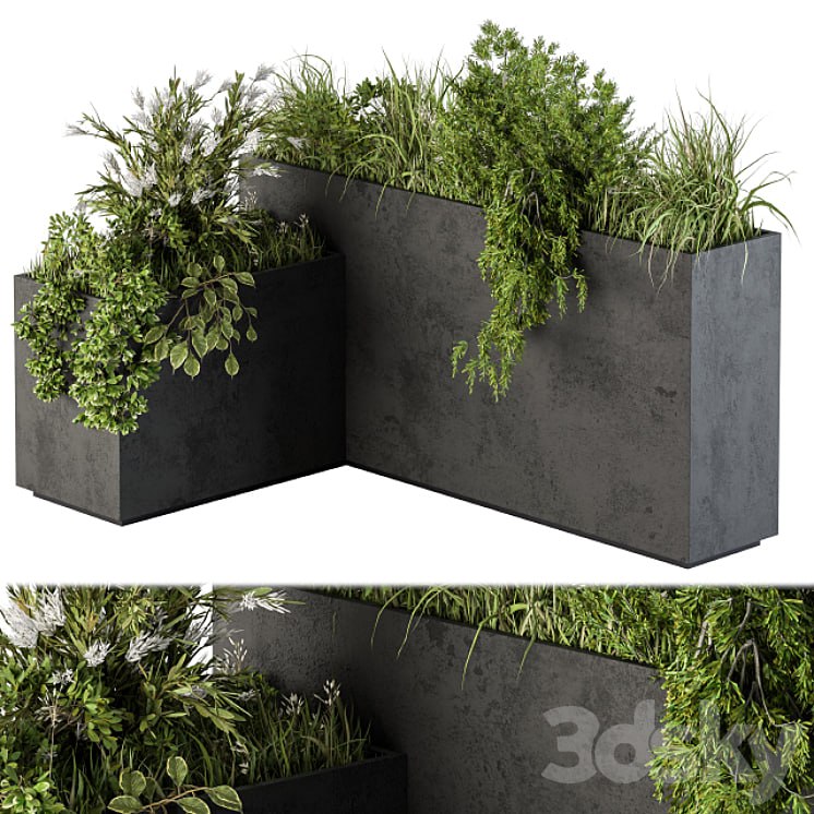 Outdoor Plant Set 248 - Plant L Type Box