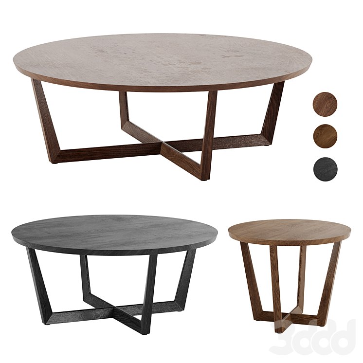 Stowe Round Coffee Table West Elm