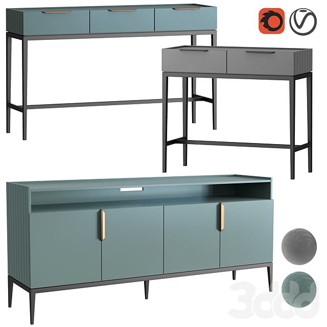 Dantone Home Metropolitan Console Set