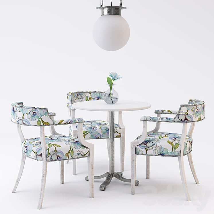 Restaurant furniture set 01