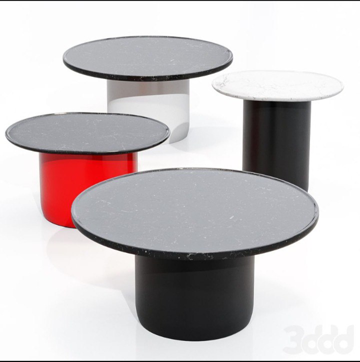 Button Tables set by B&B Italia