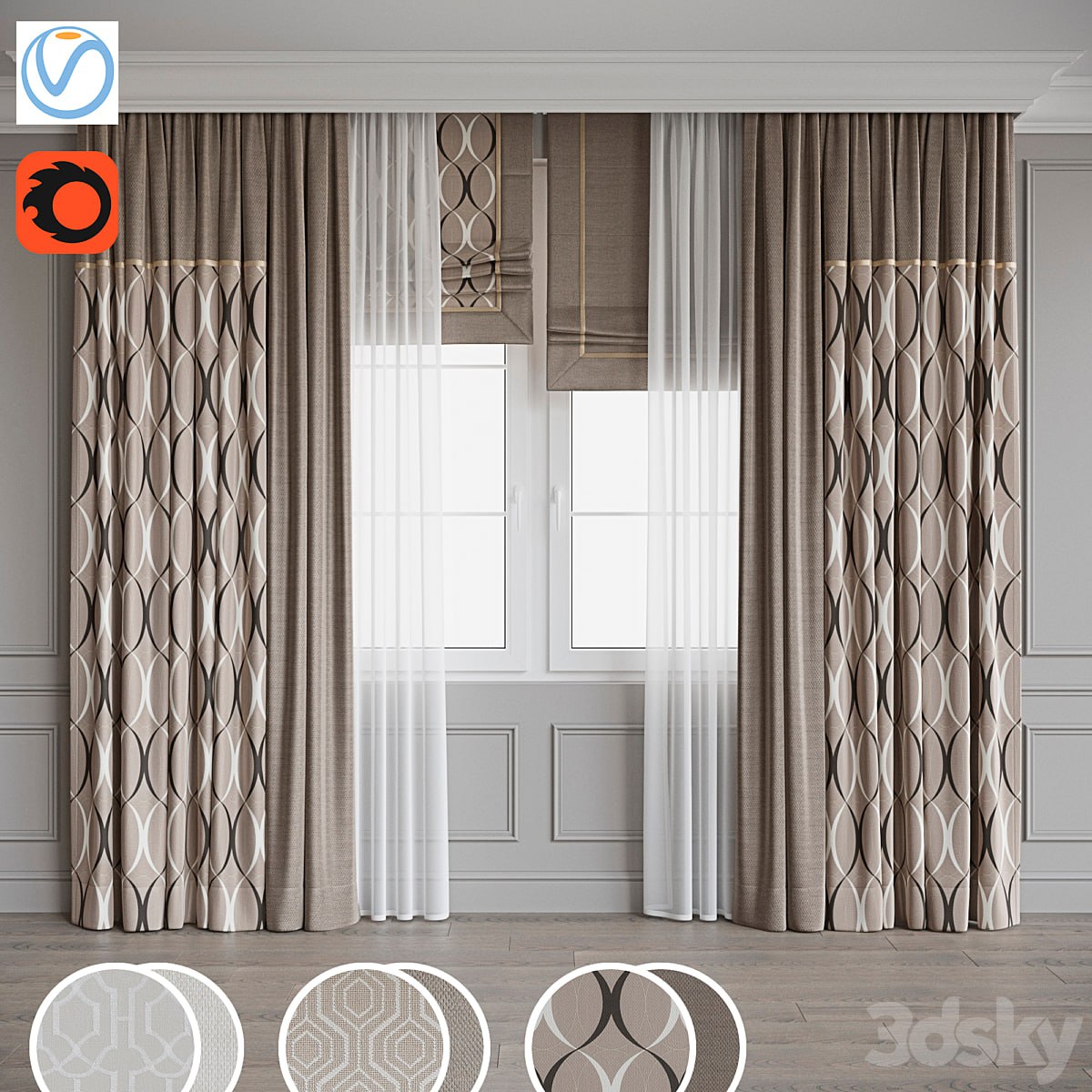 Set of curtains 98