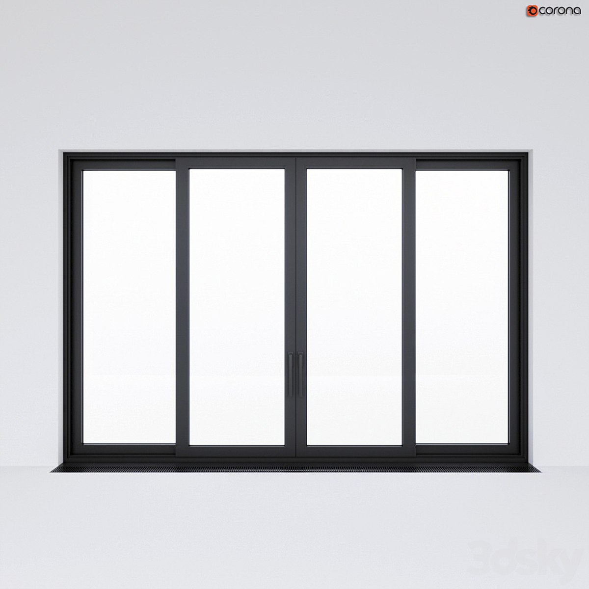 Sliding aluminum window (door) 2