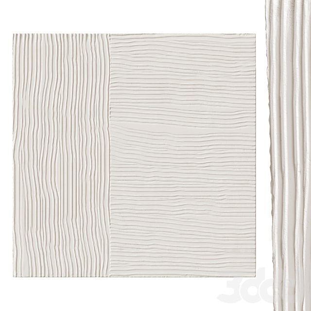 Abstract plaster painting