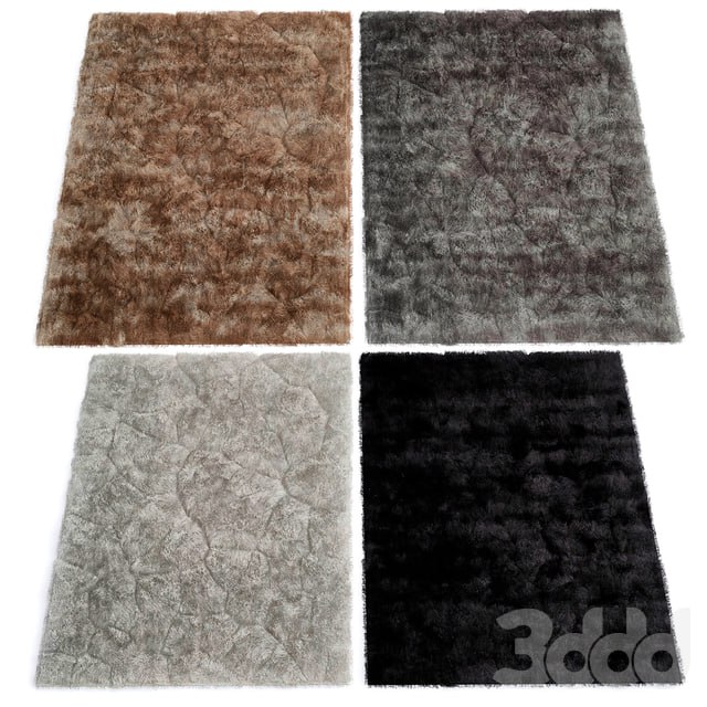 Furry carpet of 4 kinds