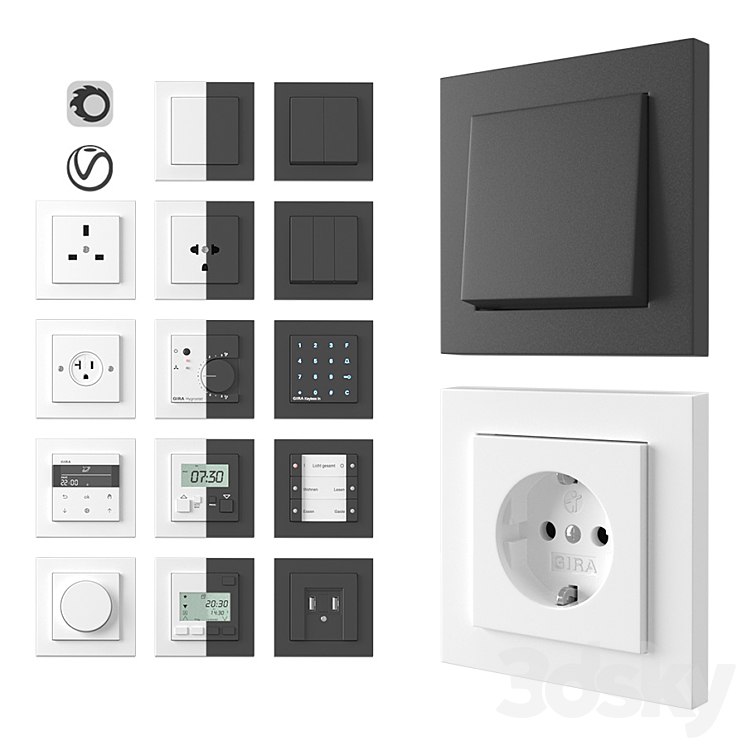 Gira E2 normal installation # electrician