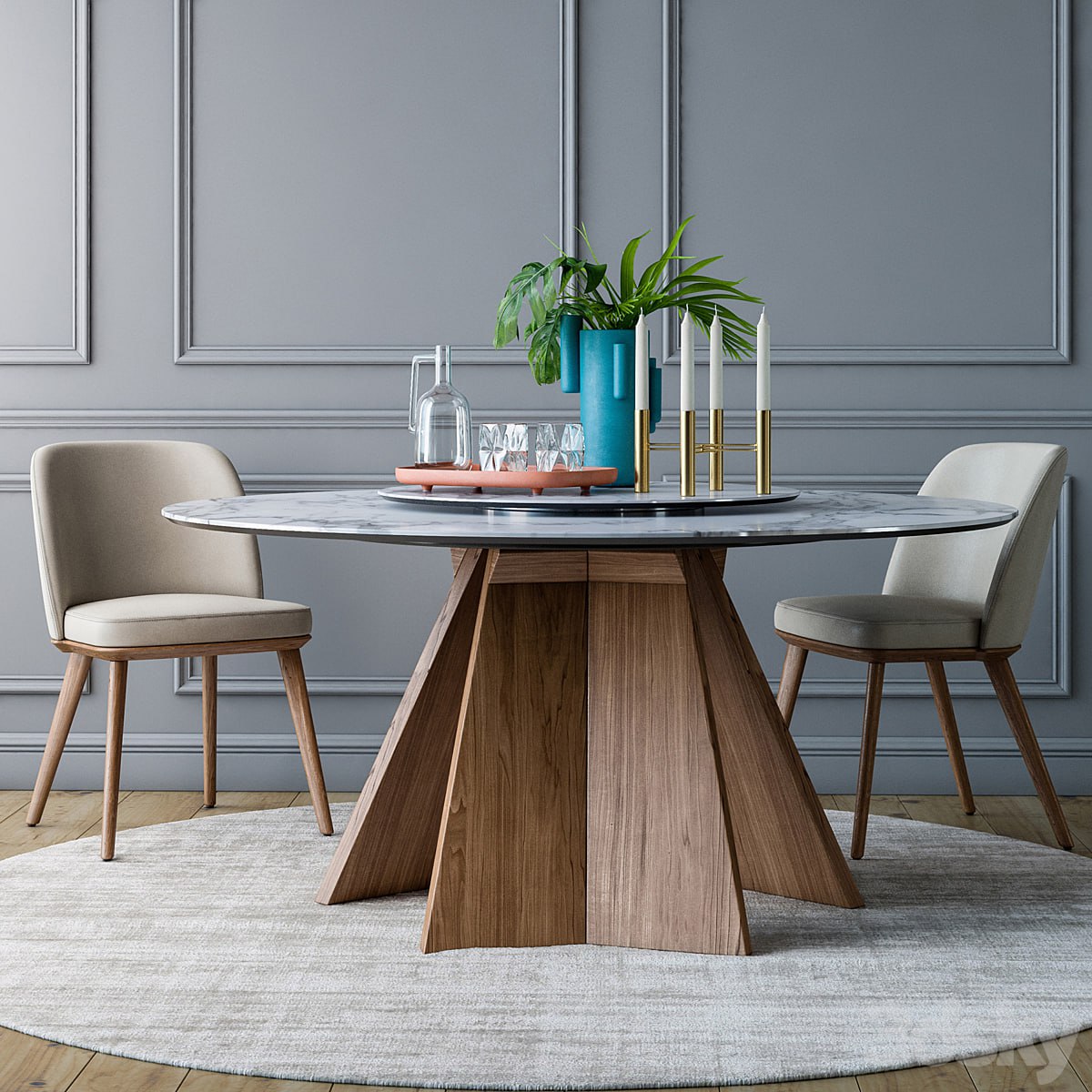 Calligaris Foyer chair Icaro round table